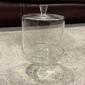 Clear Glass Cloche with Pedestal